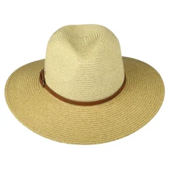 Best Sale Chapeau Fedora Safari en Papier Tressé Sapo naturel-marron Femme Chapeaux Trilby|Chapeaux Fedora