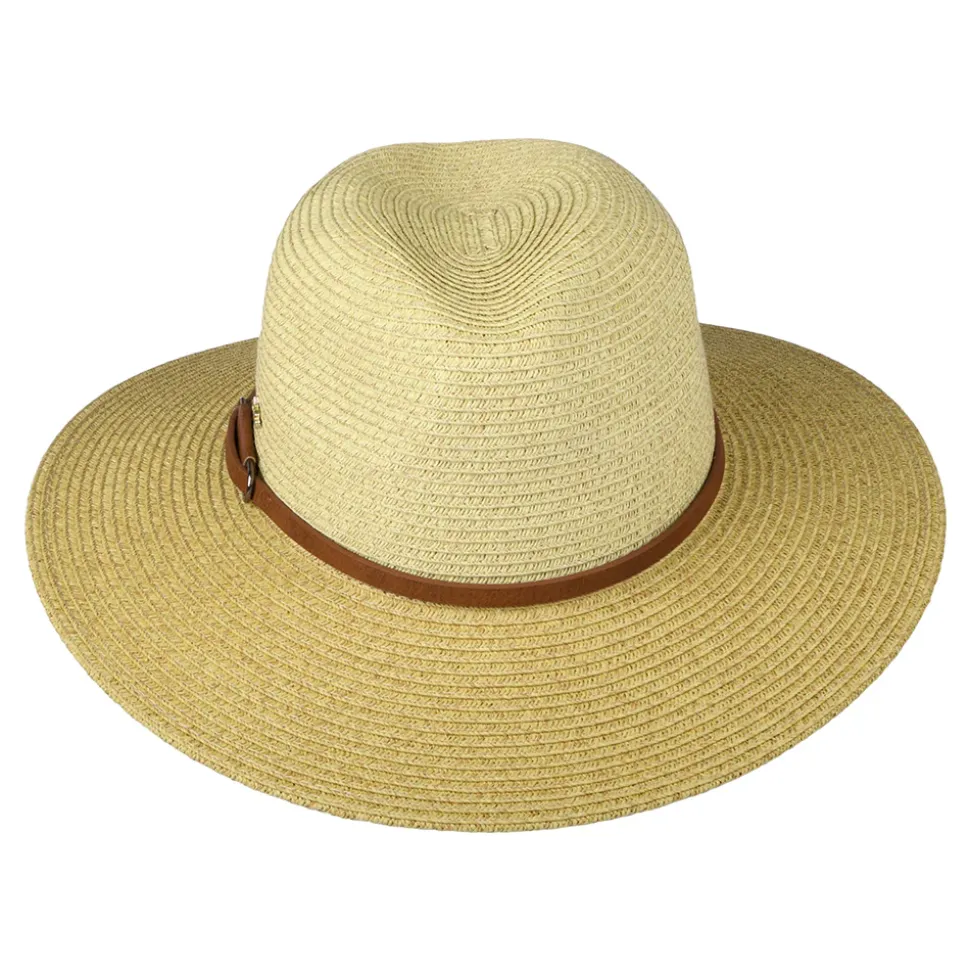 Best Sale Chapeau Fedora Safari en Papier Tressé Sapo naturel-marron Femme Chapeaux Trilby|Chapeaux Fedora