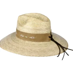 Store Chapeau Fedora Safari en Paille de Palmier Bianca naturel Femme Chapeaux Trilby|Chapeaux Fedora