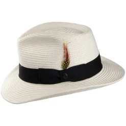 Sale Chapeau Fedora Été en Paille Summer C- Crown ivoire JAXON & JAMES Femme Chapeaux Trilby|Chapeaux Fedora