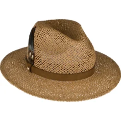 Clearance Chapeau Fedora Été Tatton beige sable Femme Chapeaux Trilby|Chapeaux Fedora
