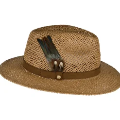 Clearance Chapeau Fedora Été Tatton beige sable Femme Chapeaux Trilby|Chapeaux Fedora