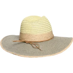New Chapeau Fedora Été Valencia naturel-denim Femme Chapeaux Trilby|Chapeaux Fedora