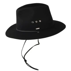 Outlet Chapeau Fedora Wesley Weather Guard noir Femme/Homme Chapeaux Trilby|Chapeaux Fedora