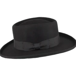 Shop Chapeau Gambler en Laine Feutrée Déformable noir JAXON & JAMES Femme/Homme Chapeaux De Cowboy|Chapeaux De Cowboy