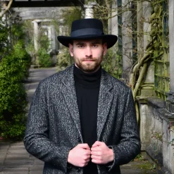 Shop Chapeau Gambler en Laine Feutrée Déformable noir JAXON & JAMES Femme/Homme Chapeaux De Cowboy|Chapeaux De Cowboy