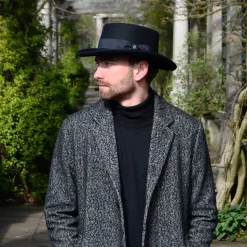 Shop Chapeau Gambler en Laine Feutrée Déformable noir JAXON & JAMES Femme/Homme Chapeaux De Cowboy|Chapeaux De Cowboy