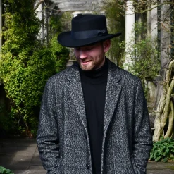 Shop Chapeau Gambler en Laine Feutrée Déformable noir JAXON & JAMES Femme/Homme Chapeaux De Cowboy|Chapeaux De Cowboy