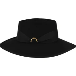 Best Sale Chapeau Gaucho en Laine Feutrée noir Femme Chapeaux Femme|Chapeaux De Cowboy