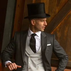 Cheap Chapeau Haut de Forme à Calotte Haute en Fourrure Feutrée noir Homme Hauts De Forme|Chapeaux Homme