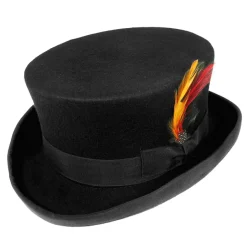 Best Chapeau Haut de Forme Deadman noir JAXON & JAMES Homme Hauts De Forme|Grandes Tailles