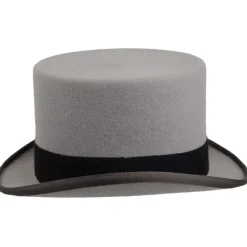 Fashion Chapeau Haut de Forme en Fourrure Feutrée Ascot gris Homme Hauts De Forme|Grandes Tailles