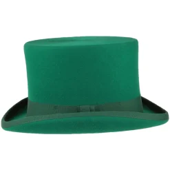 Sale Chapeau Haut de Forme en Laine Feutrée vert Homme Hauts De Forme|Chapeaux Homme