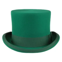 Sale Chapeau Haut de Forme en Laine Feutrée vert Homme Hauts De Forme|Chapeaux Homme