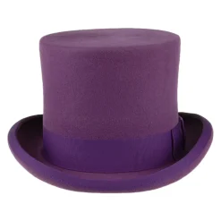 Sale Chapeau Haut de Forme en Laine Feutrée violet Homme Hauts De Forme|Chapeaux Homme