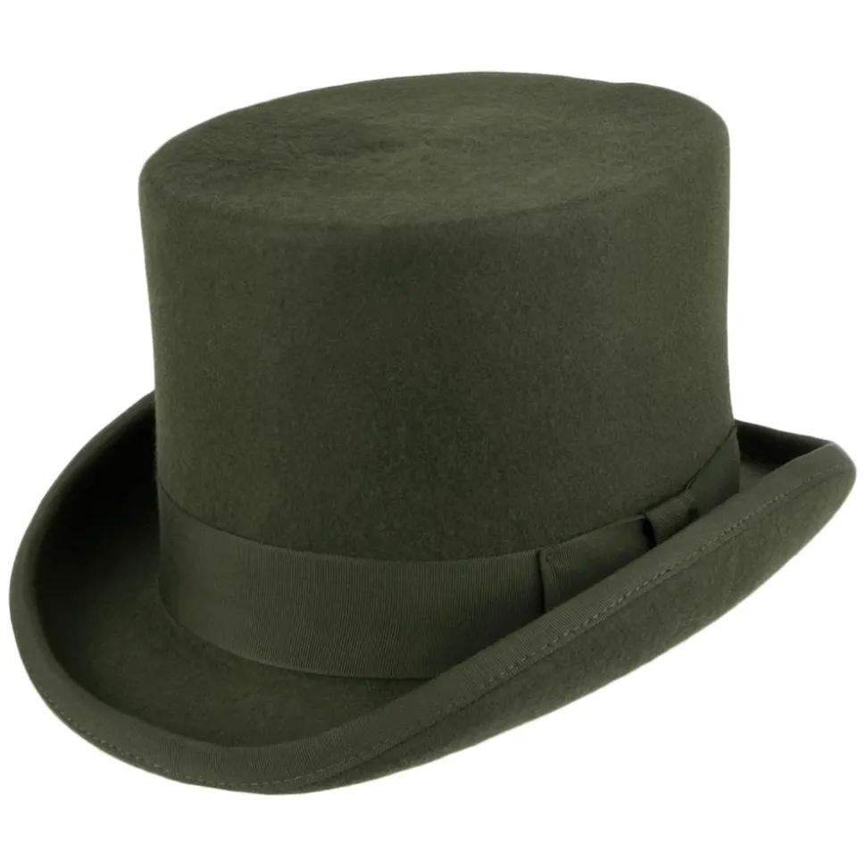 Shop Chapeau Haut de Forme en Laine Feutrée forêt Homme Hauts De Forme|Chapeaux Homme