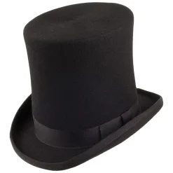 Hot Chapeau Haut de Forme Stove Pipe noir Homme Hauts De Forme|Chapeaux Homme