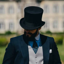 Store Chapeau Haut de Forme Victorien noir JAXON & JAMES Homme Grandes Tailles|Hauts De Forme