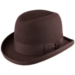 Flash Sale Chapeau Homburg Churchill marron foncé Homme Grandes Tailles|Chapeaux Homme