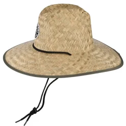 Cheap Chapeau Lifeguard Crest en Paille beige sable-olive Homme Chapeaux Été|Chapeaux De Paille