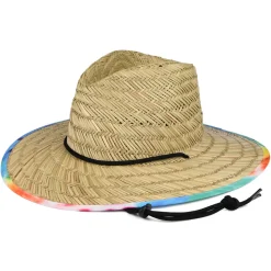 Store Chapeau Lifeguard en Paille Messer beige sable-multi Homme Chapeaux Été|Chapeaux De Paille