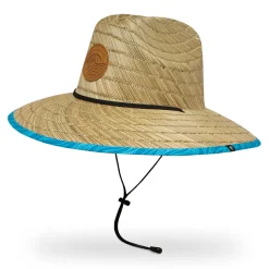 Outlet Chapeau Lifeguard Sun Guardian naturel-bleu Femme Chapeaux Été|Chapeaux De Paille