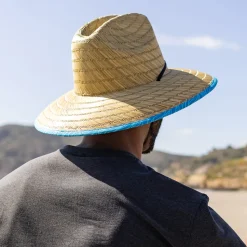 Outlet Chapeau Lifeguard Sun Guardian naturel-bleu Femme Chapeaux Été|Chapeaux De Paille