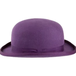 Clearance Chapeau Melon en Laine Feutrée violet Femme Chapeaux Femme|Chapeaux Homme