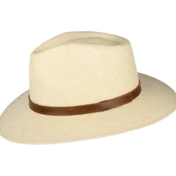 Fashion Chapeau Panama Fedora Safari naturel Femme Chapeaux Trilby|Chapeaux Fedora