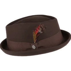 Fashion Chapeau Pork Pie Déformable Diamond Crown marron JAXON & JAMES Homme Chapeaux Pork Pie|Chapeaux Hiver