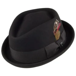 Online Chapeau Pork Pie Déformable Diamond Crown noir JAXON & JAMES Homme Chapeaux Pork Pie|Chapeaux Hiver