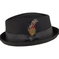 Online Chapeau Pork Pie Déformable Diamond Crown noir JAXON & JAMES Homme Chapeaux Pork Pie|Chapeaux Hiver