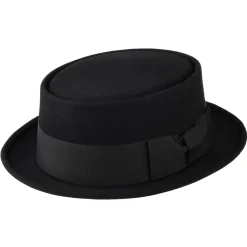 Cheap Chapeau Pork Pie en Fourrure Feutrée Monk noir Homme Grandes Tailles|Chapeaux Pork Pie