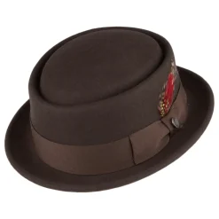Clearance Chapeau Pork Pie en Laine Déformable marron JAXON & JAMES Homme Grandes Tailles|Chapeaux Pork Pie