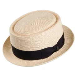 Cheap Chapeau Pork Pie en Paille Toyo Tressée naturel JAXON & JAMES Homme Chapeaux Pork Pie|Chapeaux De Paille