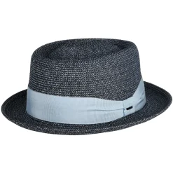 Flash Sale Chapeau Pork Pie Waits bleu Homme Chapeaux Pork Pie|Chapeaux De Paille