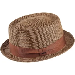 Hot Chapeau Pork Pie Waits cuivre Homme Chapeaux Pork Pie|Chapeaux De Paille