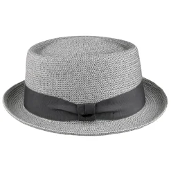 Cheap Chapeau Pork Pie Waits gris Homme Chapeaux Pork Pie|Chapeaux De Paille