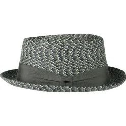 Shop Chapeau Pork Pie Waits mélange de gris Homme Chapeaux Pork Pie|Chapeaux De Paille