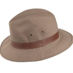 New Chapeau Safari en Coton Hydrofuge écorce Femme/Homme Chapeaux Trilby|Chapeaux Fedora