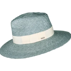 Fashion Chapeau Été à Bord Court en Paille Joanna bleu glacé Femme Chapeaux Été|Chapeaux De Paille
