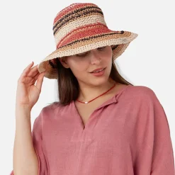 Sale Chapeau Été Crocheté Silaa naturel-multi Femme Chapeaux Été|Chapeaux De Paille