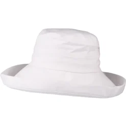 Clearance Chapeau Été en Lin Pliable Lily blanc SUR LA TÊTE Femme Petite Tailles|Chapeaux Été