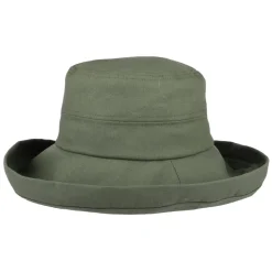 Best Chapeau Été en Lin Pliable Lily olive SUR LA TÊTE Femme Petite Tailles|Chapeaux Été