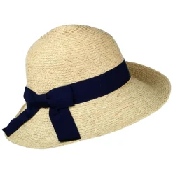 Shop Chapeau Été en Paille Bronte naturel-bleu marine Femme Chapeaux Été|Chapeaux De Paille