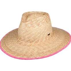 Shop Chapeau Été Joanna Festival en Paille naturel-rose Femme Chapeaux Été|Chapeaux De Paille