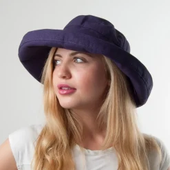 Hot Chapeau Été Pliable Lanikai bleu marine Femme Chapeaux Été|Chapeaux Femme