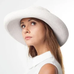 Outlet Chapeau Été Pliable Traveller blanc SUR LA TÊTE Femme Chapeaux Été|Chapeaux De Paille