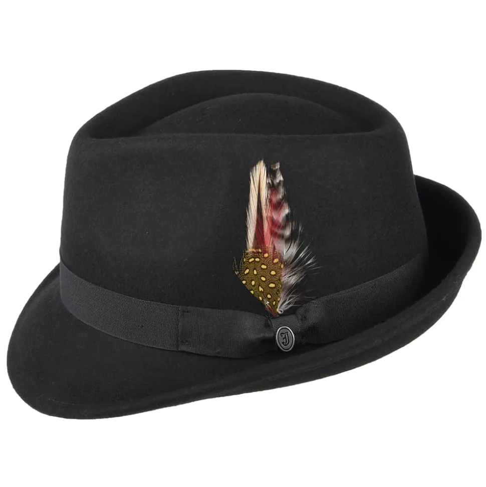 Cheap Chapeau Trilby Detroit noir JAXON & JAMES Femme/Homme Chapeaux Trilby|Chapeaux Fedora