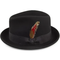Clearance Chapeau Trilby Déformable Blues noir JAXON & JAMES Femme/Homme Chapeaux Trilby|Chapeaux Fedora